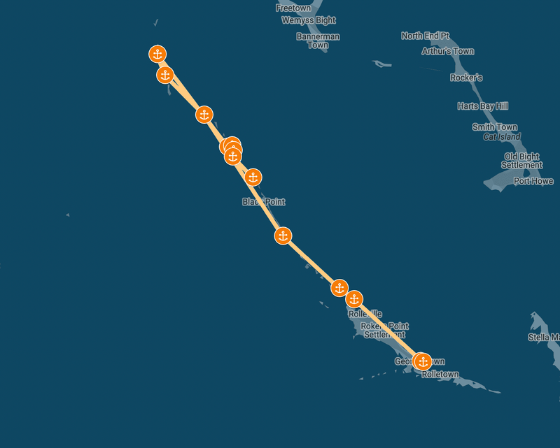 Exumas Itinerary (One Way)
